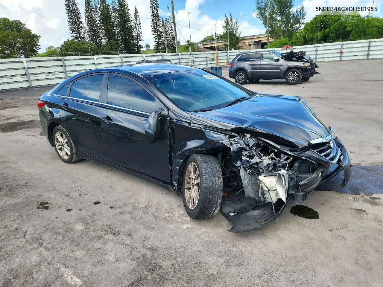 2013 HYUNDAI SONATA VIN 5NPEB4ACXDH681955 — фото 4