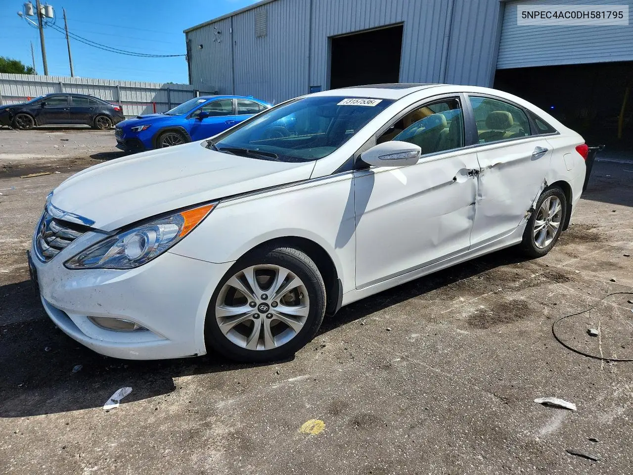 HYUNDAI SONATA 2013, VIN 5NPEC4AC0DH581795