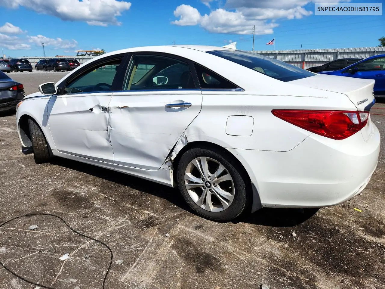 2013 HYUNDAI SONATA VIN 5NPEC4AC0DH581795 — фото 2