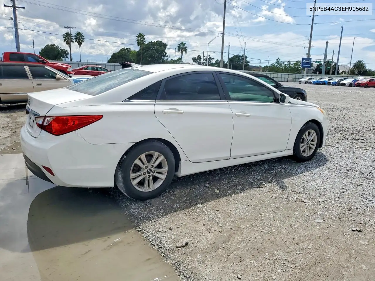 2014 HYUNDAI SONATA VIN 5NPEB4AC3EH905682 — фото 3