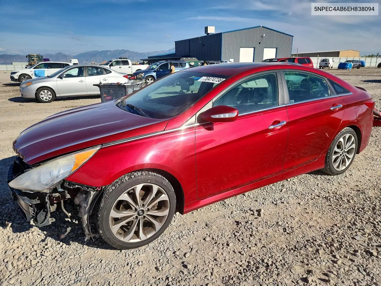 HYUNDAI SONATA 2014, VIN 5NPEC4AB6EH838094