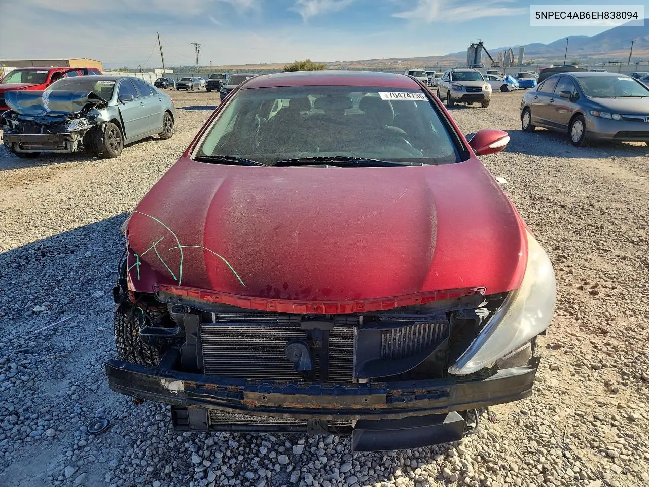 2014 HYUNDAI SONATA VIN 5NPEC4AB6EH838094 — фото 5
