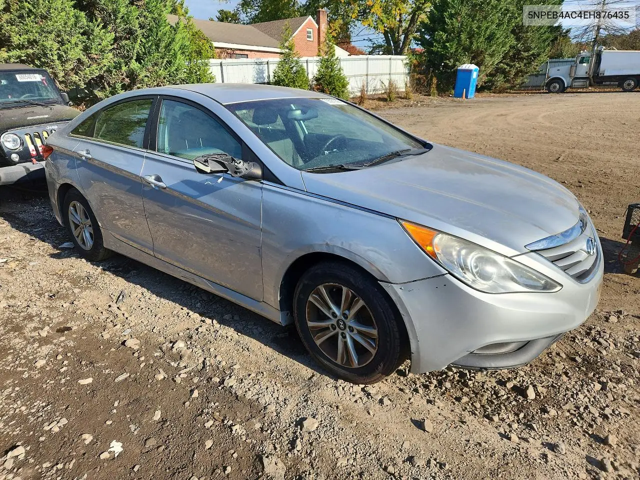 2014 HYUNDAI SONATA VIN 5NPEB4AC4EH876435 — фото 4