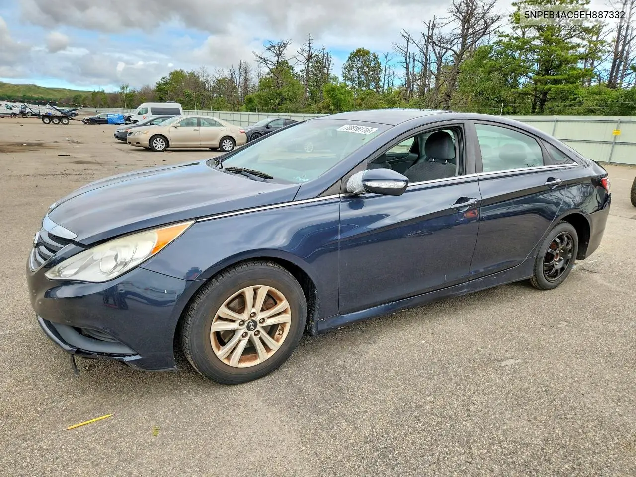 HYUNDAI SONATA 2014, VIN 5NPEB4AC5EH887332