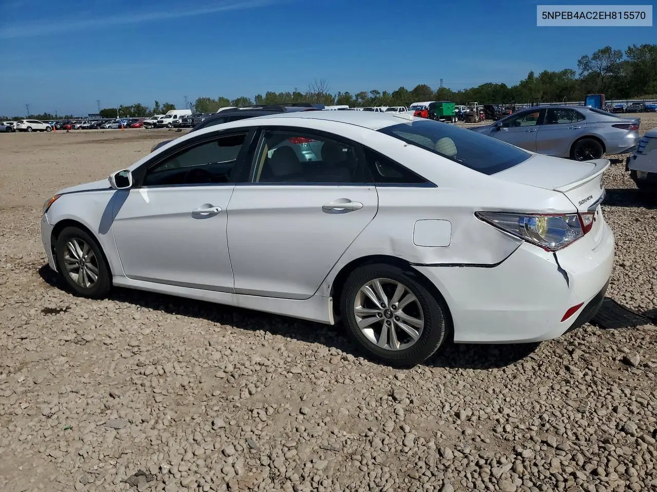 2014 HYUNDAI SONATA VIN 5NPEB4AC2EH815570 — фото 2