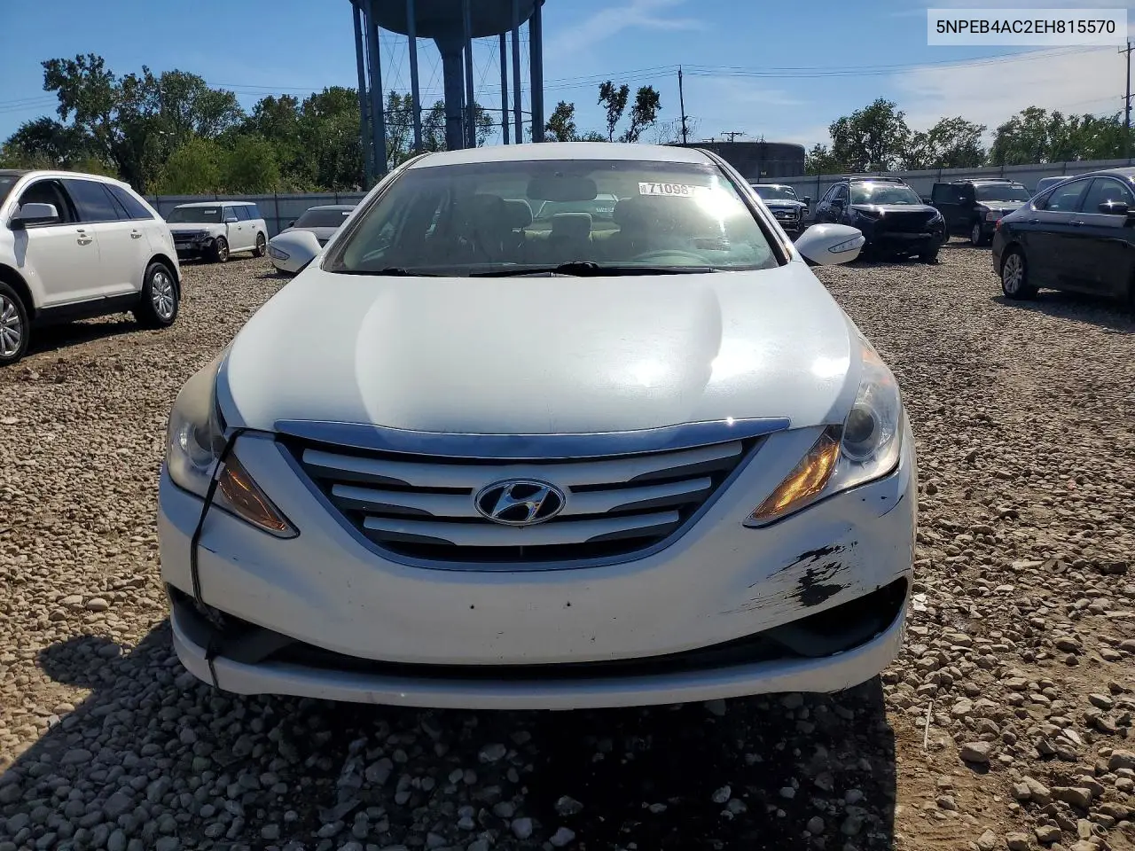 2014 HYUNDAI SONATA VIN 5NPEB4AC2EH815570 — фото 5