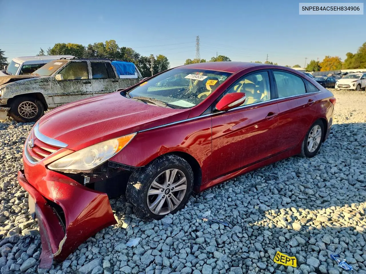 HYUNDAI SONATA 2014, VIN 5NPEB4AC5EH834906