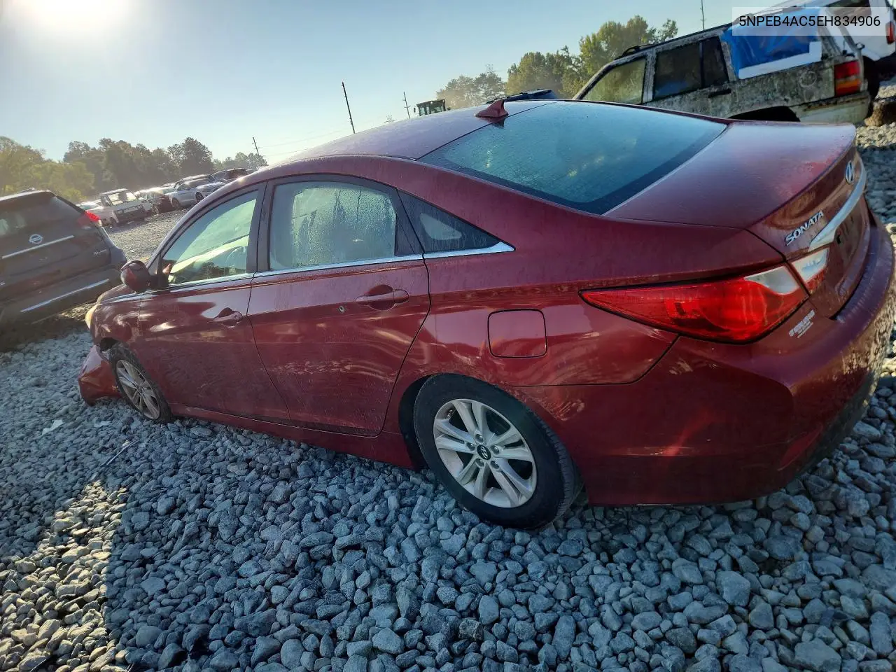 2014 HYUNDAI SONATA VIN 5NPEB4AC5EH834906 — фото 2