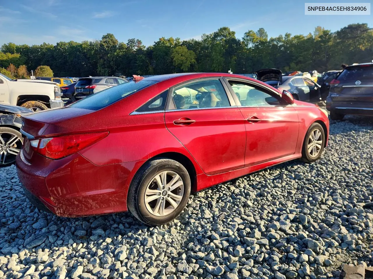 2014 HYUNDAI SONATA VIN 5NPEB4AC5EH834906 — фото 3