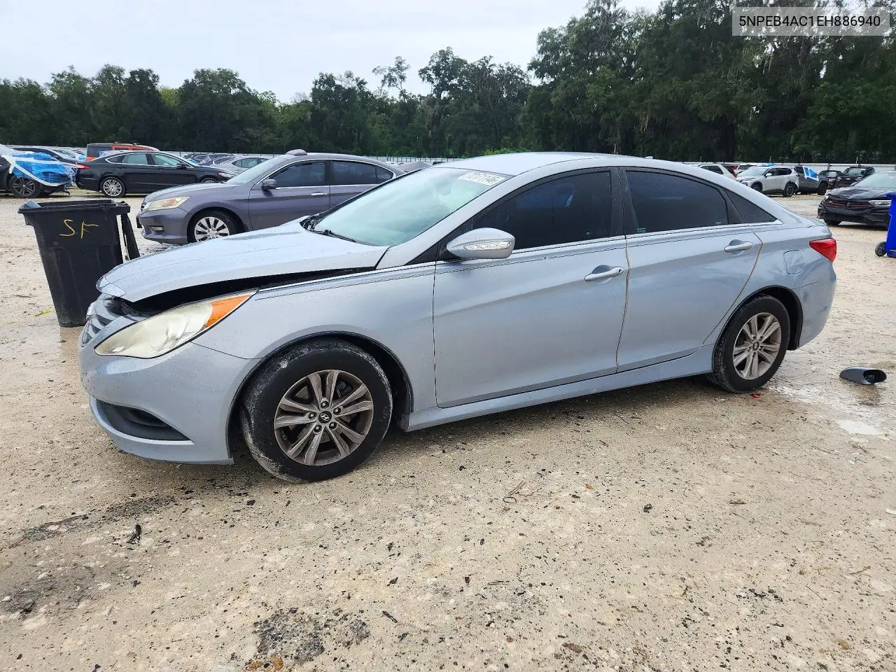 HYUNDAI SONATA 2014, VIN 5NPEB4AC1EH886940