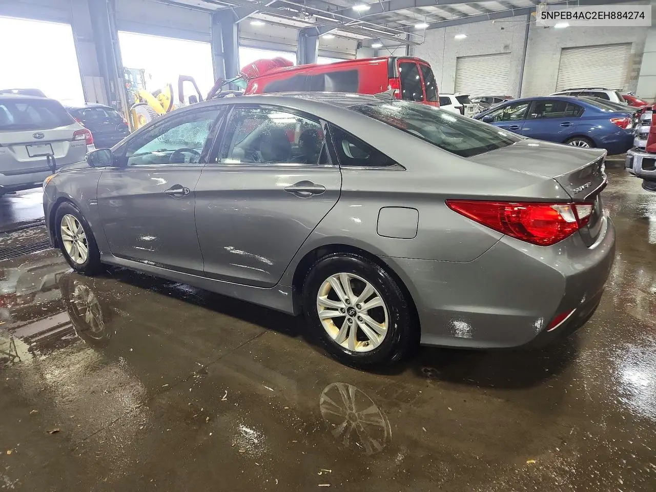 2014 HYUNDAI SONATA VIN 5NPEB4AC2EH884274 — фото 2