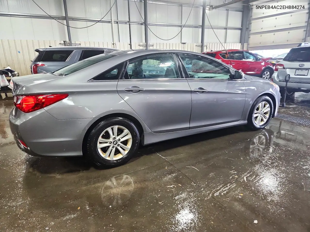 2014 HYUNDAI SONATA VIN 5NPEB4AC2EH884274 — фото 3