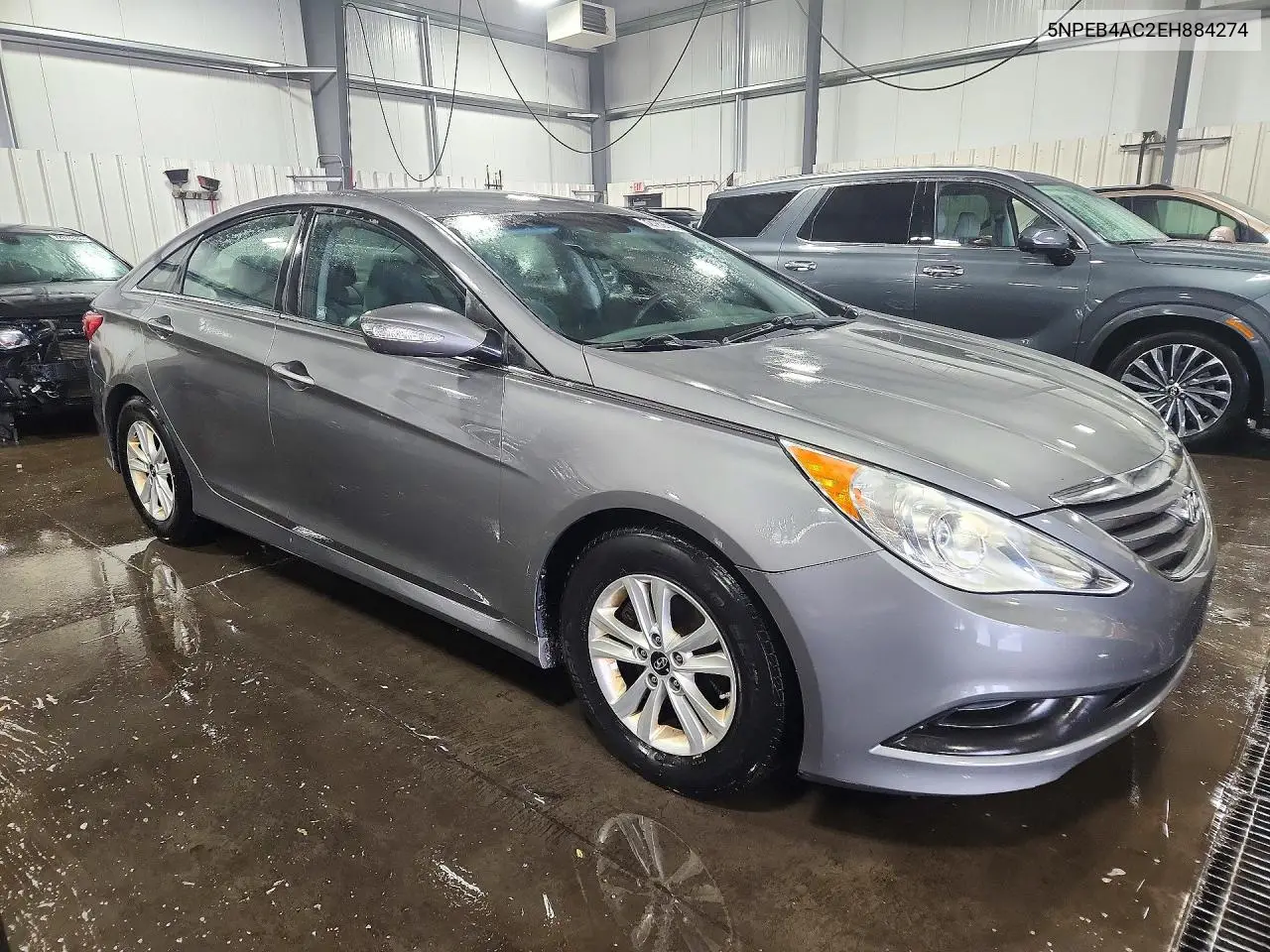 2014 HYUNDAI SONATA VIN 5NPEB4AC2EH884274 — фото 4