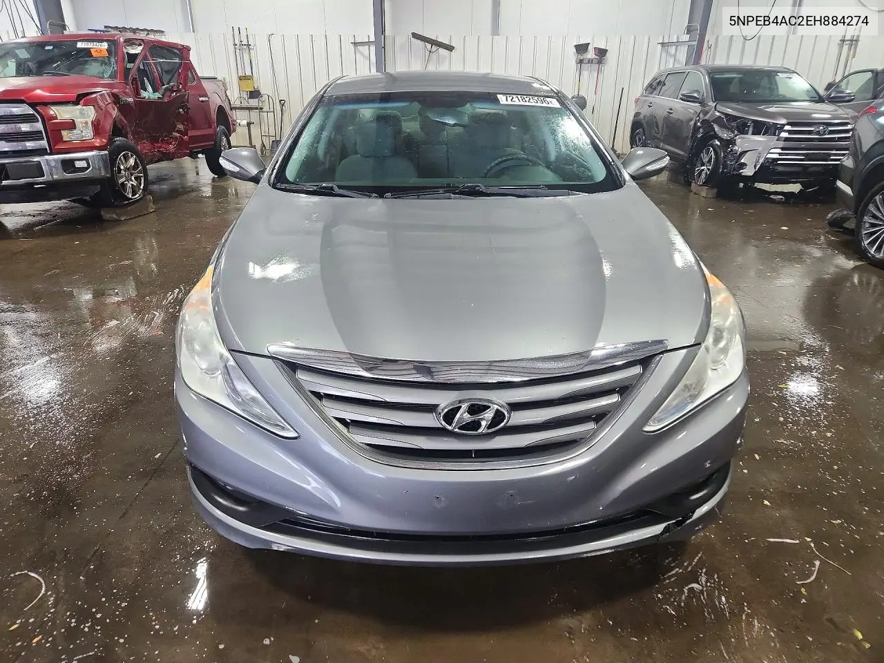 2014 HYUNDAI SONATA VIN 5NPEB4AC2EH884274 — фото 5