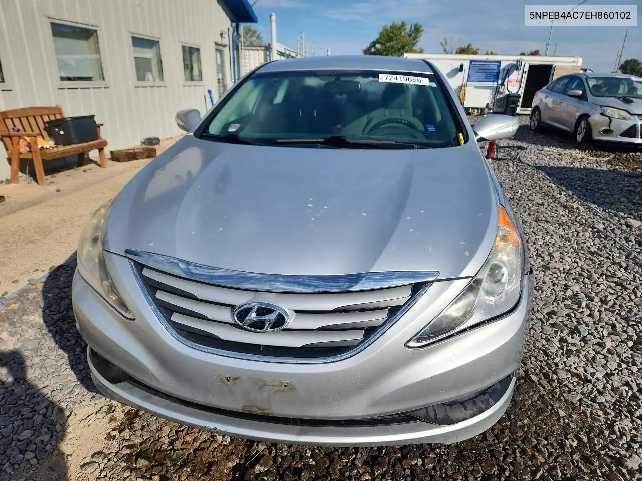 2014 HYUNDAI SONATA VIN 5NPEB4AC7EH860102 — фото 5