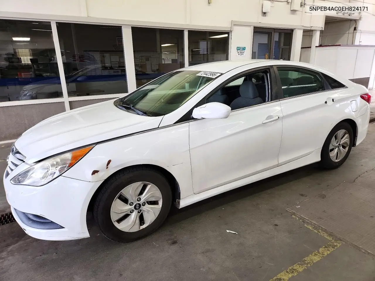 HYUNDAI SONATA 2014, VIN 5NPEB4AC0EH824171