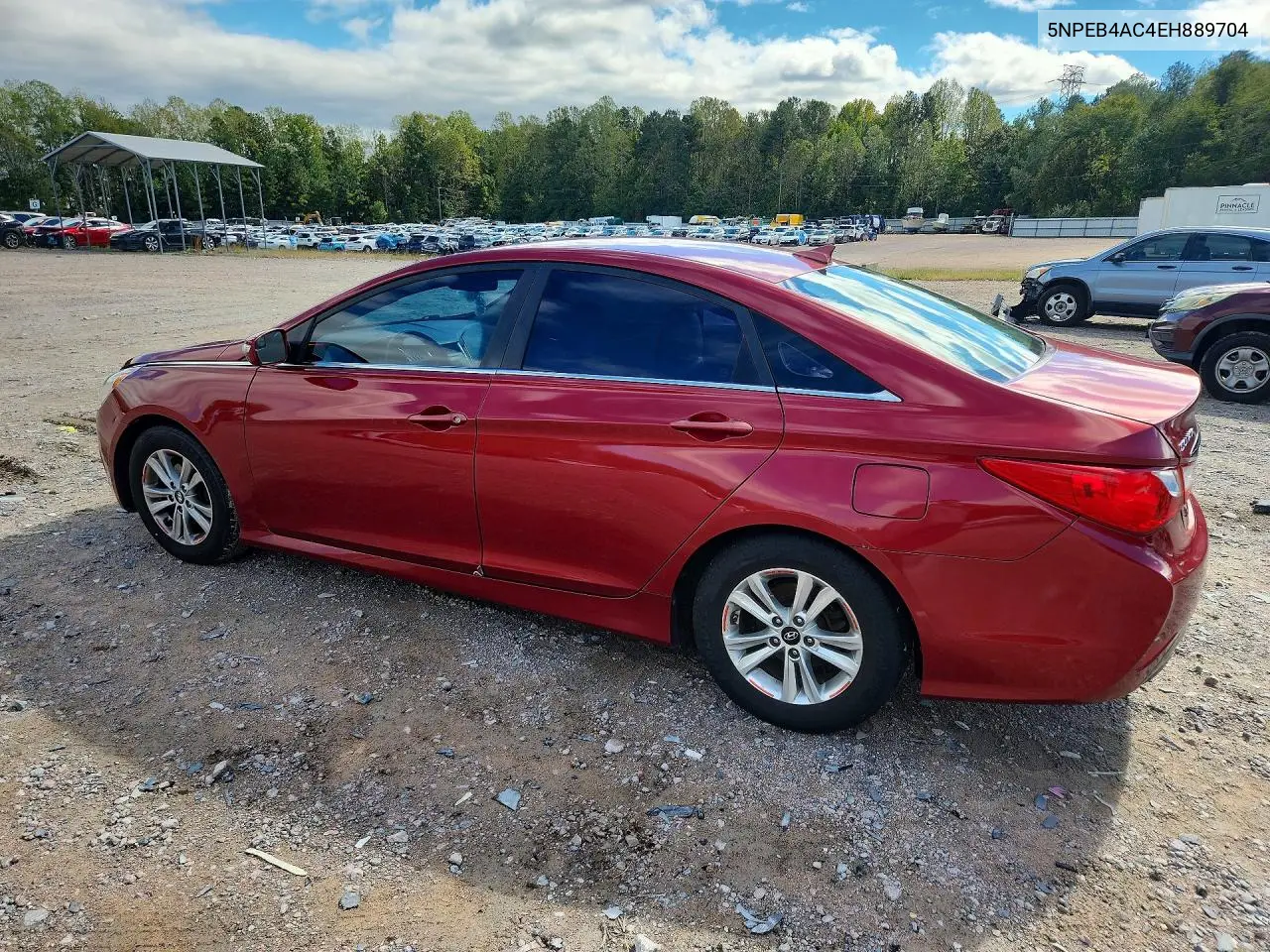 2014 HYUNDAI SONATA VIN 5NPEB4AC4EH889704 — фото 2
