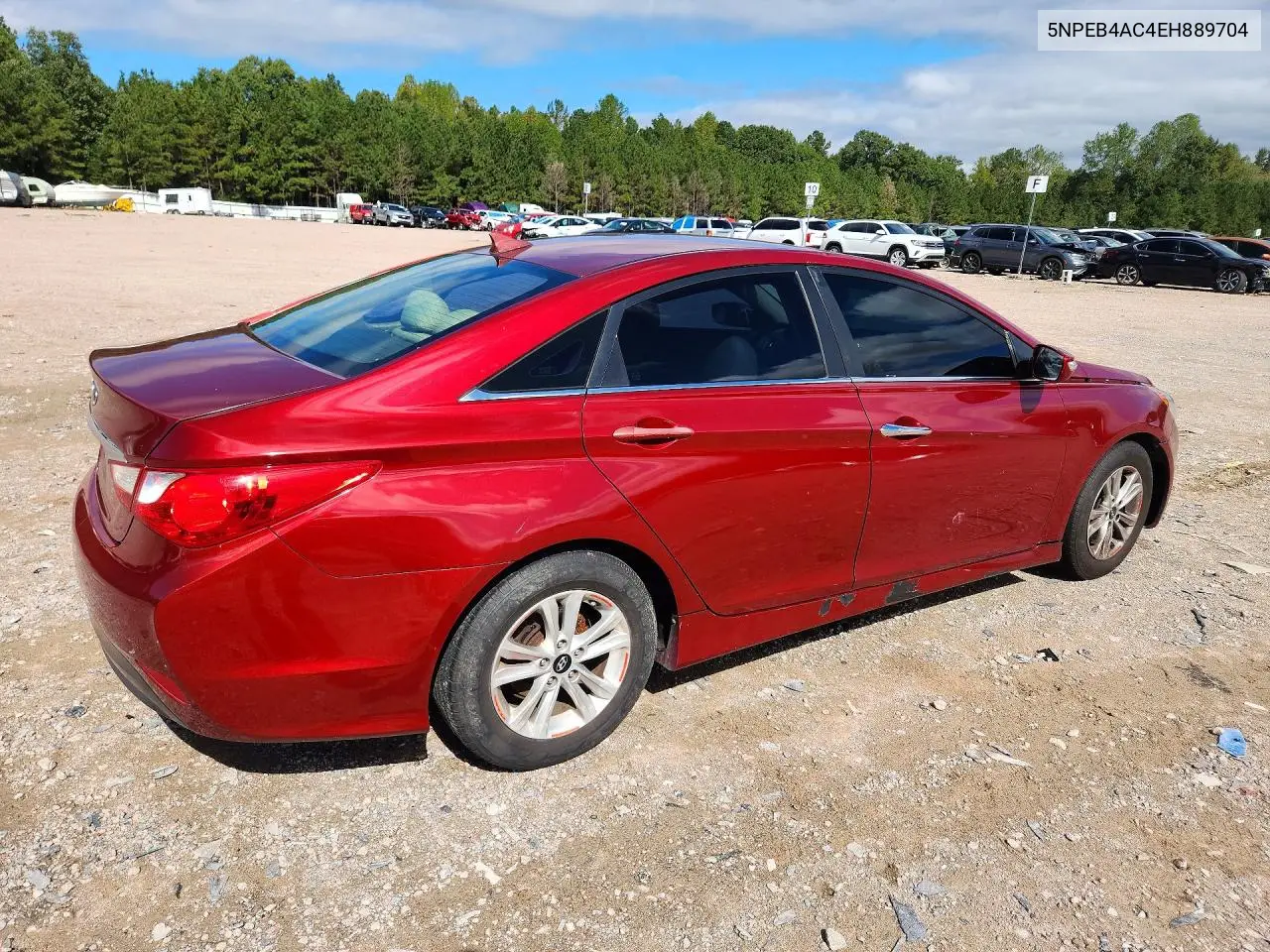 2014 HYUNDAI SONATA VIN 5NPEB4AC4EH889704 — фото 3