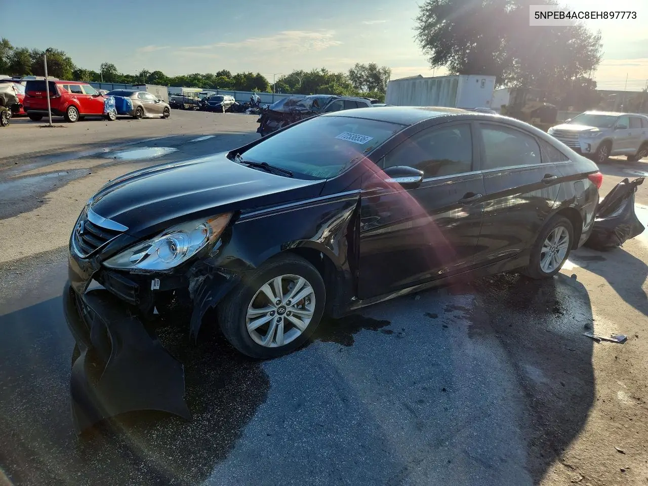 HYUNDAI SONATA 2014, VIN 5NPEB4AC8EH897773