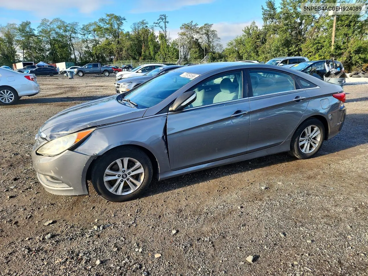 HYUNDAI SONATA 2014, VIN 5NPEB4AC0EH924089