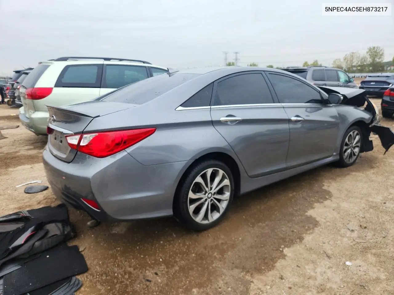 2014 HYUNDAI SONATA VIN 5NPEC4AC5EH873217 — фото 3