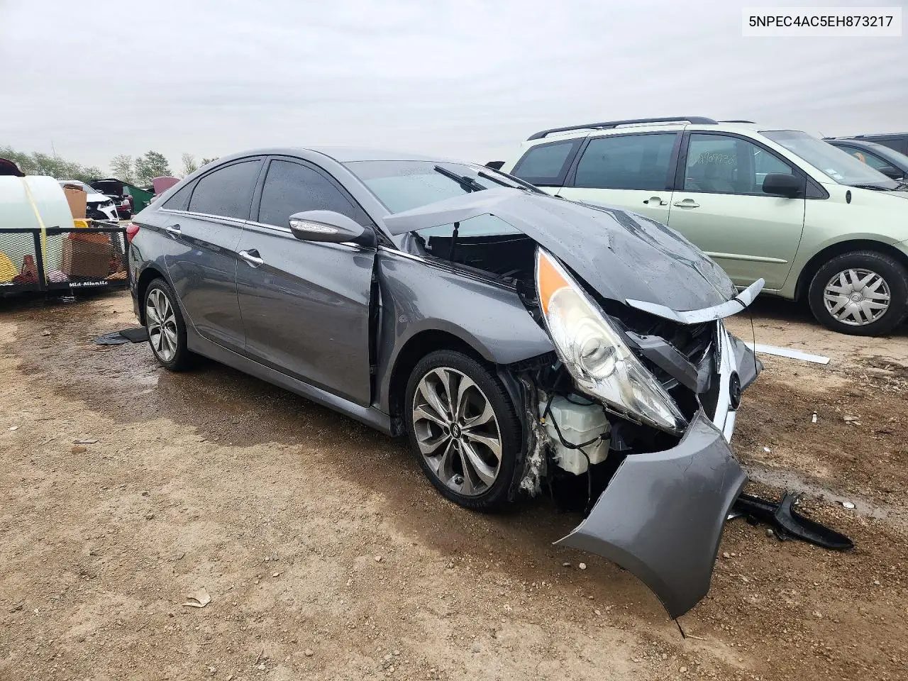 2014 HYUNDAI SONATA VIN 5NPEC4AC5EH873217 — фото 4