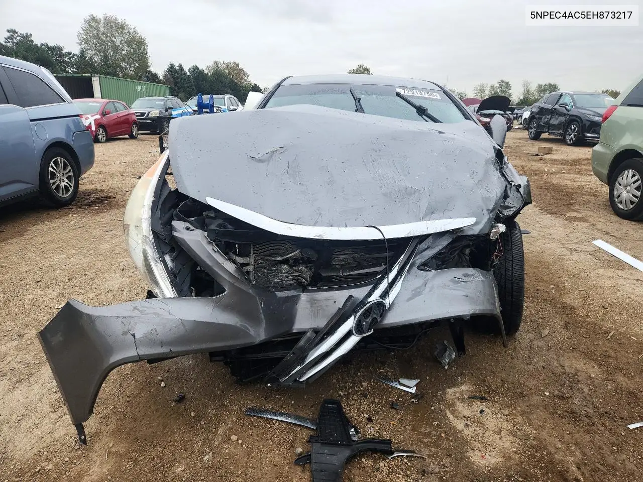 2014 HYUNDAI SONATA VIN 5NPEC4AC5EH873217 — фото 5