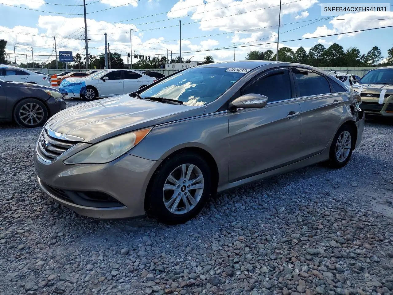 HYUNDAI SONATA 2014, VIN 5NPEB4ACXEH941031