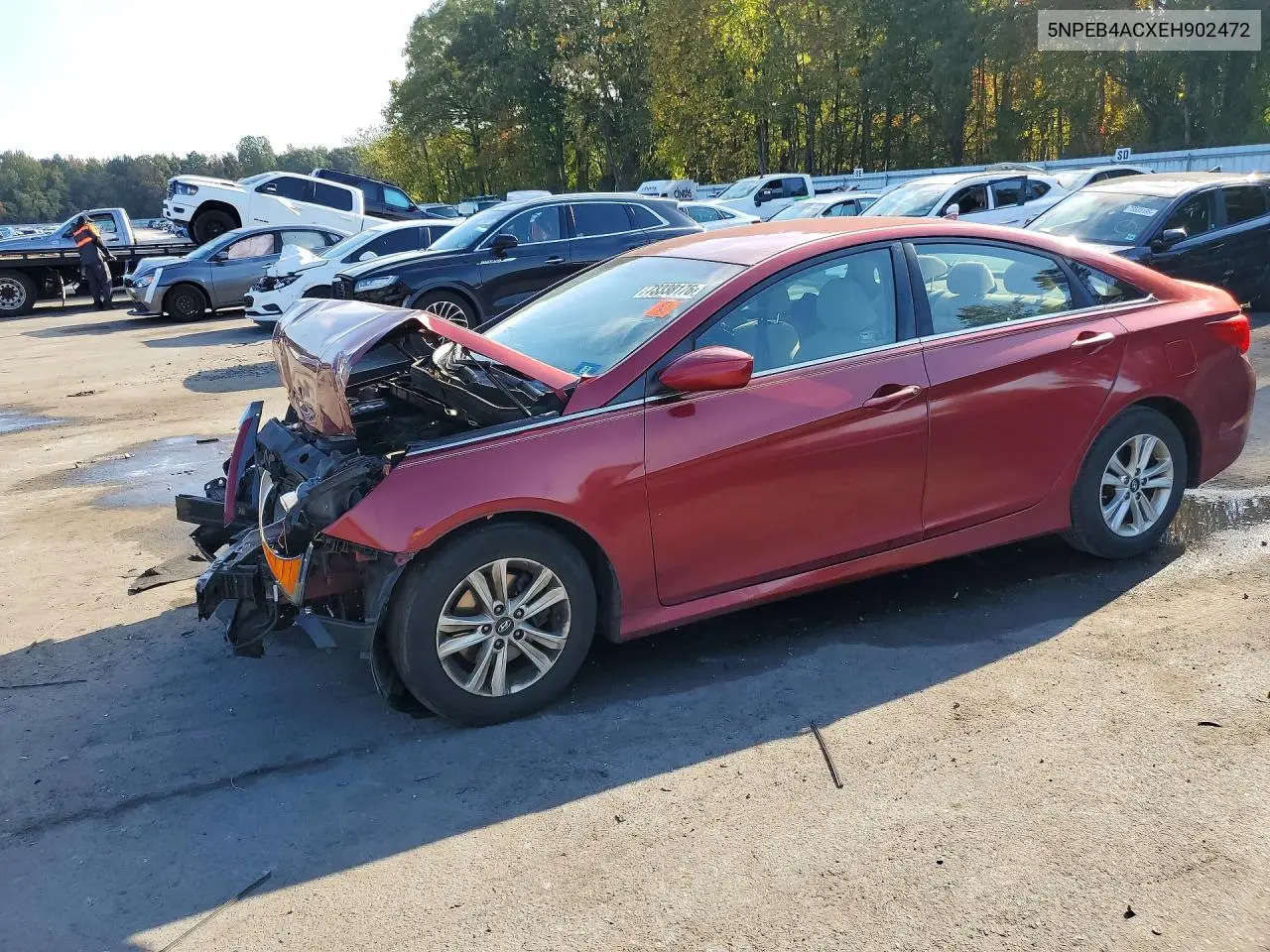 HYUNDAI SONATA 2014, VIN 5NPEB4ACXEH902472