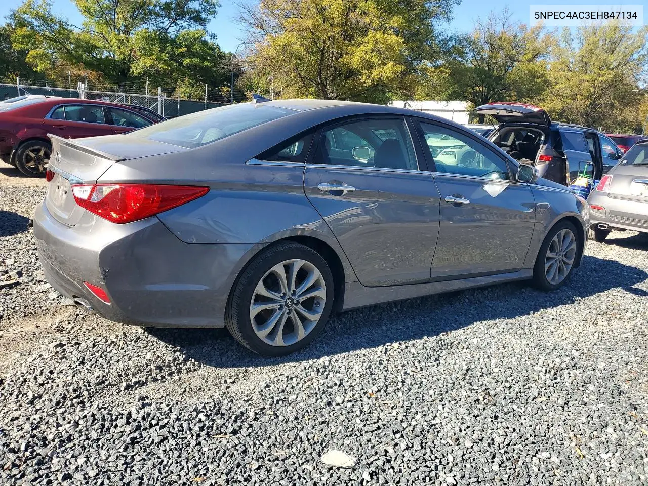 2014 HYUNDAI SONATA VIN 5NPEC4AC3EH847134 — фото 3