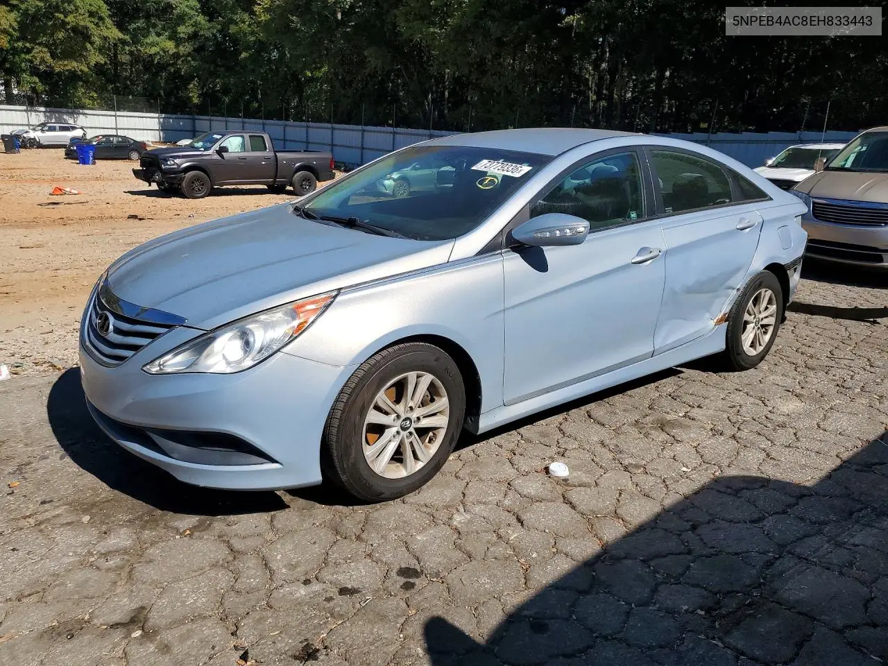 HYUNDAI SONATA 2014, VIN 5NPEB4AC8EH833443