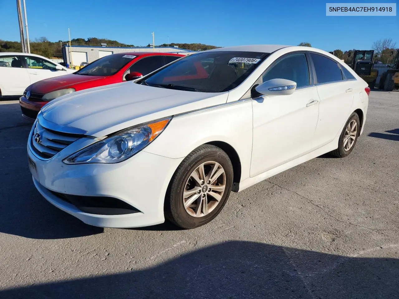 HYUNDAI SONATA 2014, VIN 5NPEB4AC7EH914918