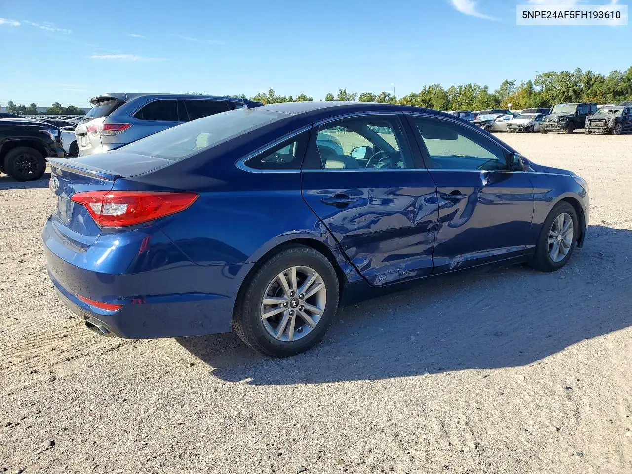 2015 HYUNDAI SONATA VIN 5NPE24AF5FH193610 — фото 3