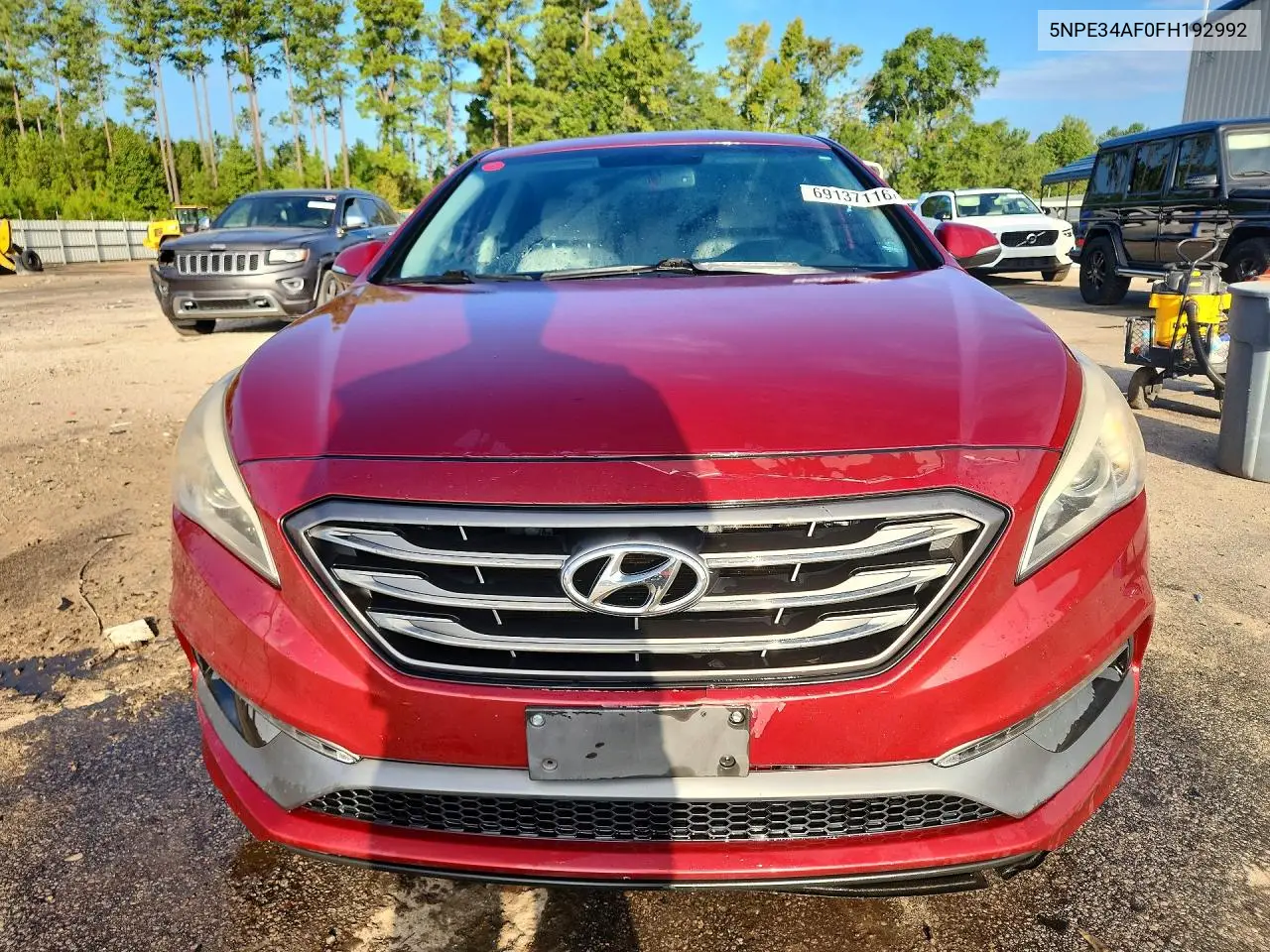 HYUNDAI SONATA 2015, VIN 5NPE34AF0FH192992