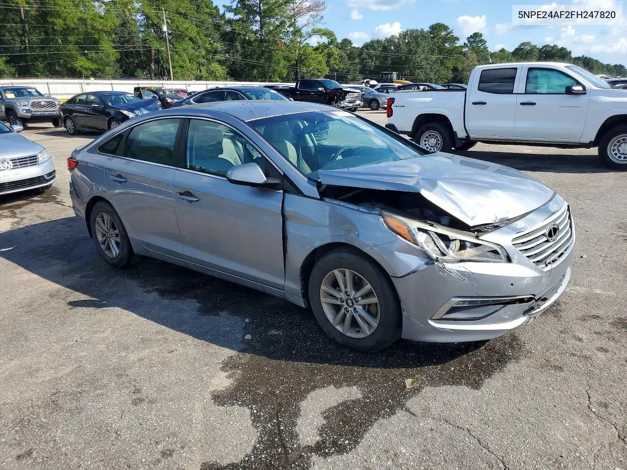 2015 HYUNDAI SONATA VIN 5NPE24AF2FH247820 — фото 4