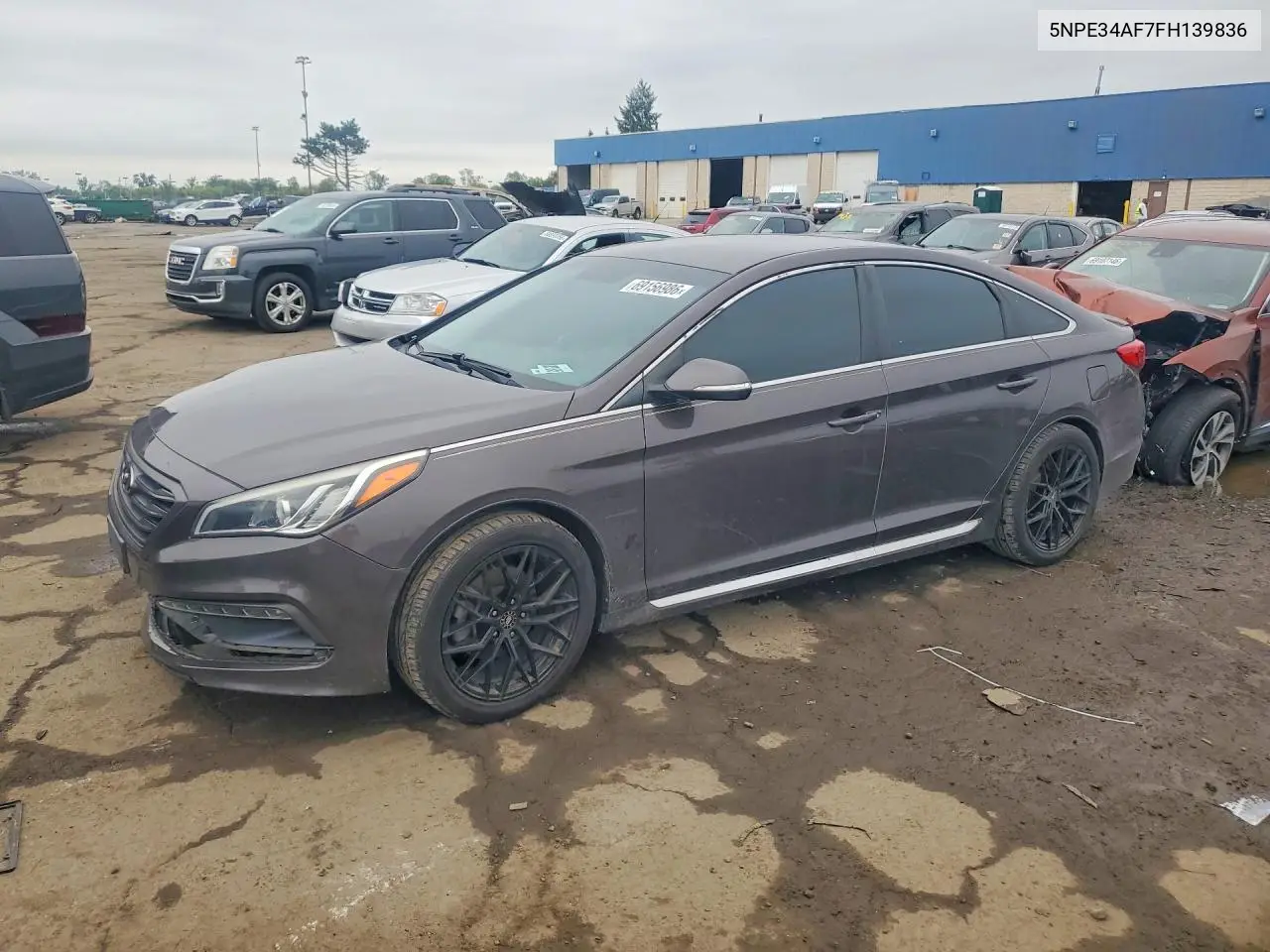 HYUNDAI SONATA 2015, VIN 5NPE34AF7FH139836
