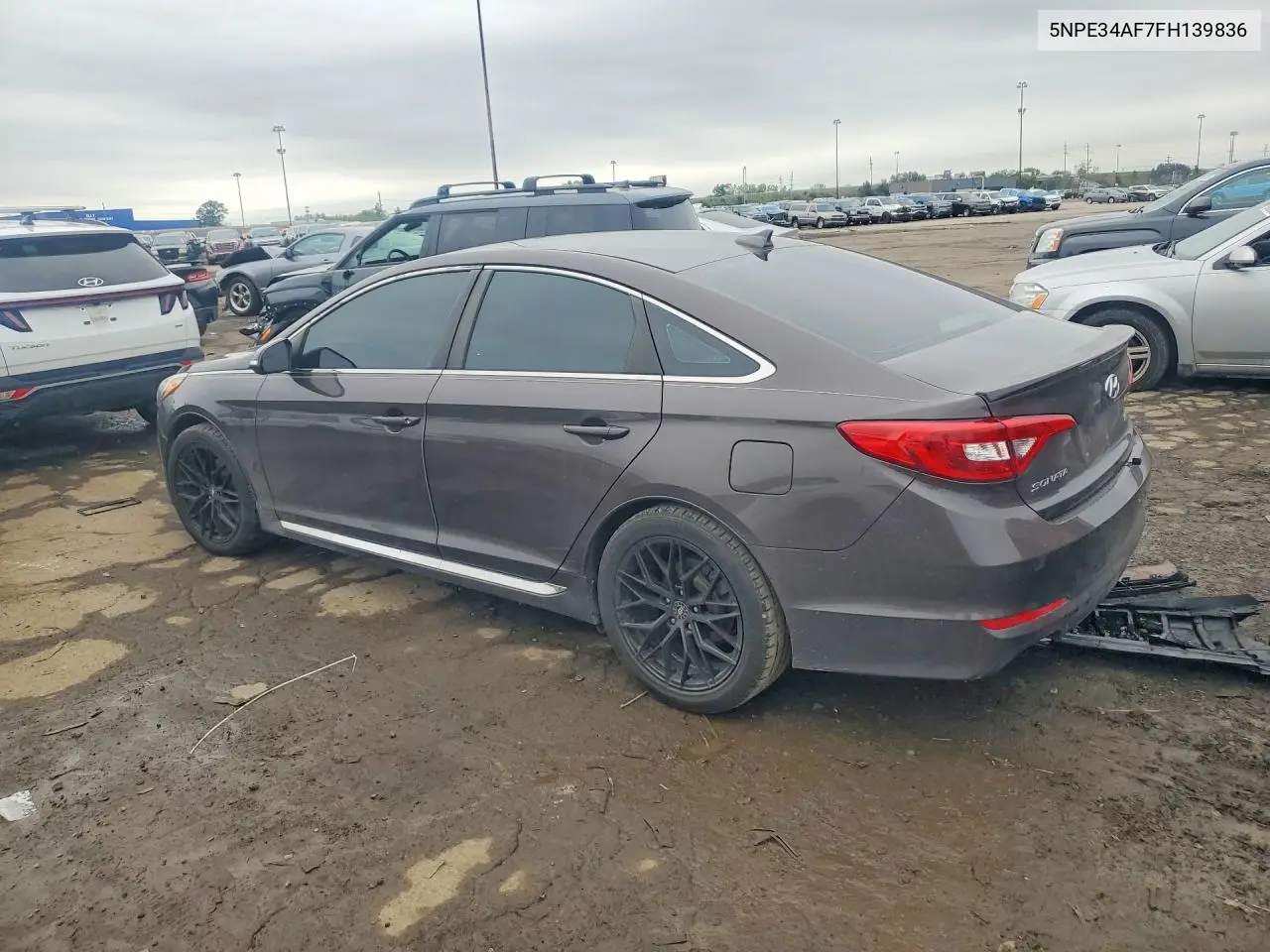 2015 HYUNDAI SONATA VIN 5NPE34AF7FH139836 — фото 2