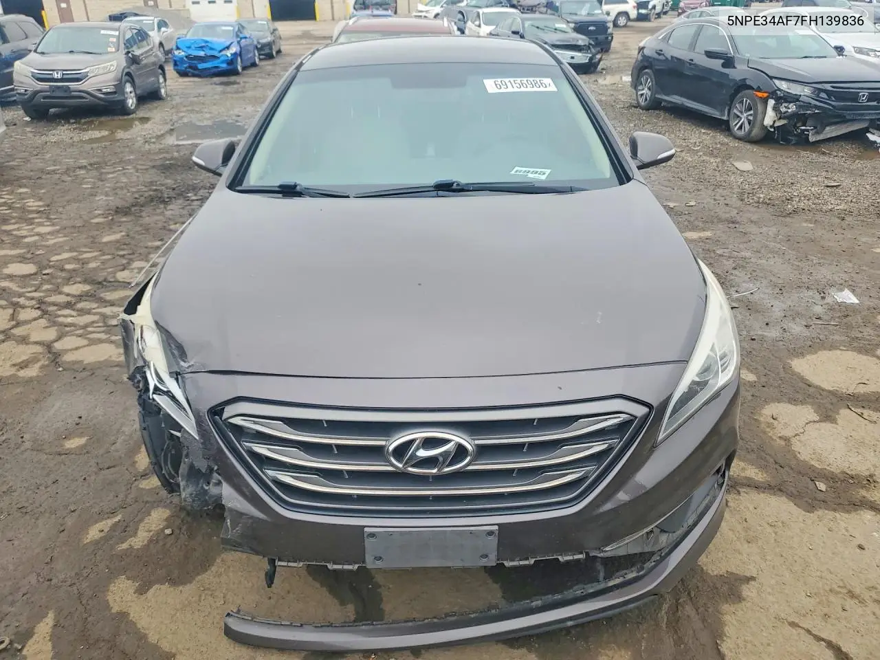 2015 HYUNDAI SONATA VIN 5NPE34AF7FH139836 — фото 5