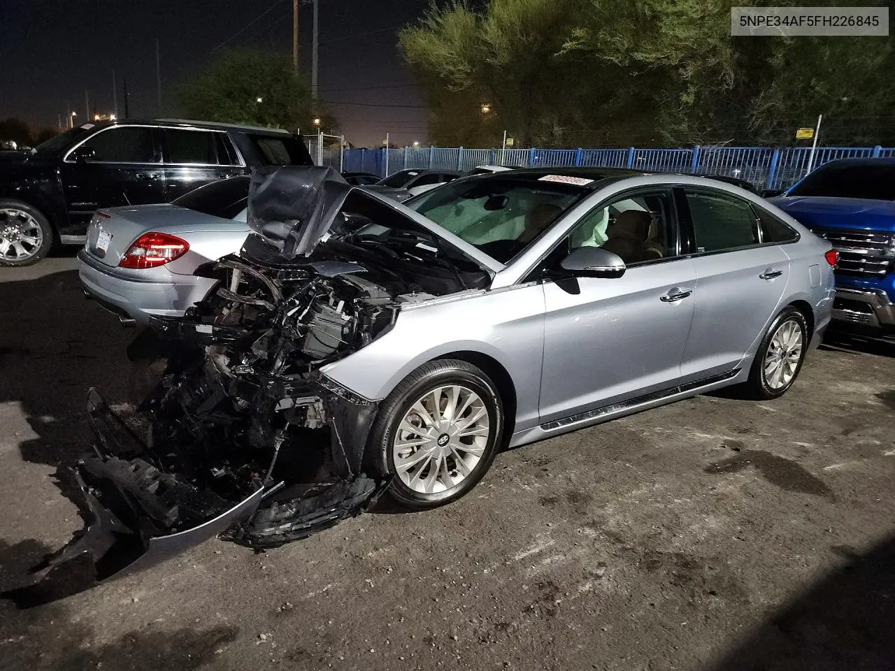 HYUNDAI SONATA 2015, VIN 5NPE34AF5FH226845
