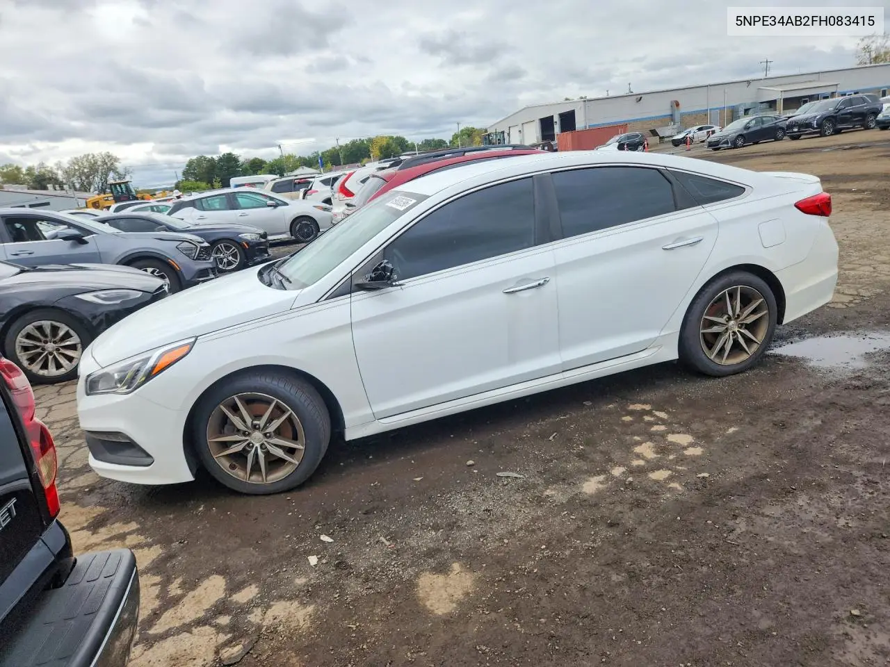 HYUNDAI SONATA 2015, VIN 5NPE34AB2FH083415