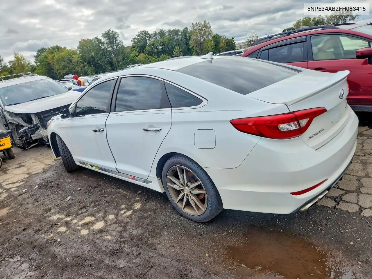 2015 HYUNDAI SONATA VIN 5NPE34AB2FH083415 — фото 2