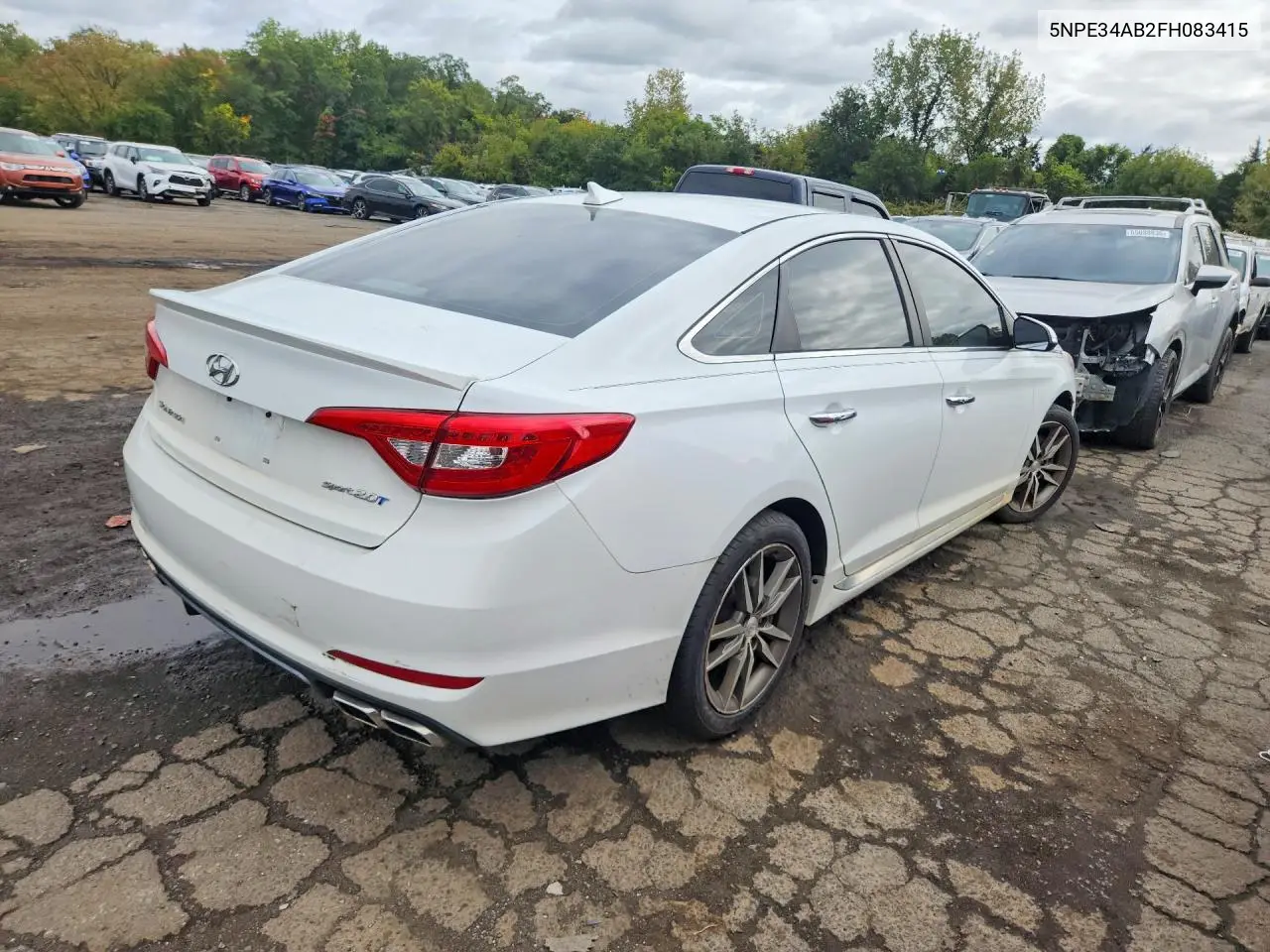 2015 HYUNDAI SONATA VIN 5NPE34AB2FH083415 — фото 3