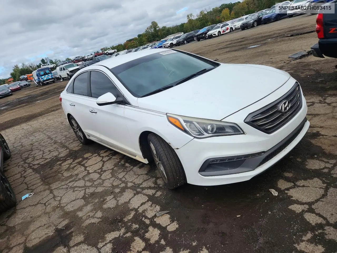 2015 HYUNDAI SONATA VIN 5NPE34AB2FH083415 — фото 4