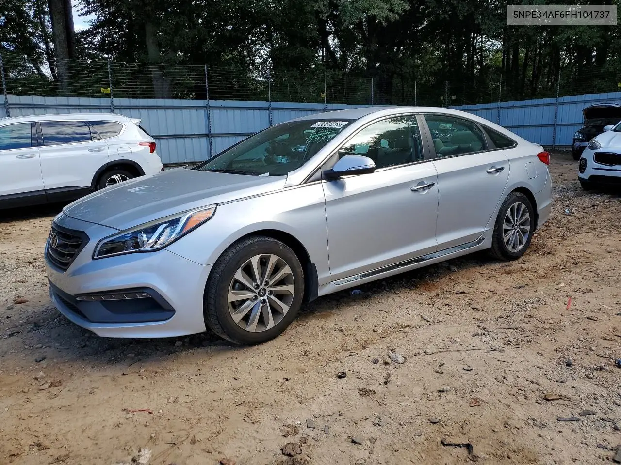 HYUNDAI SONATA 2015, VIN 5NPE34AF6FH104737