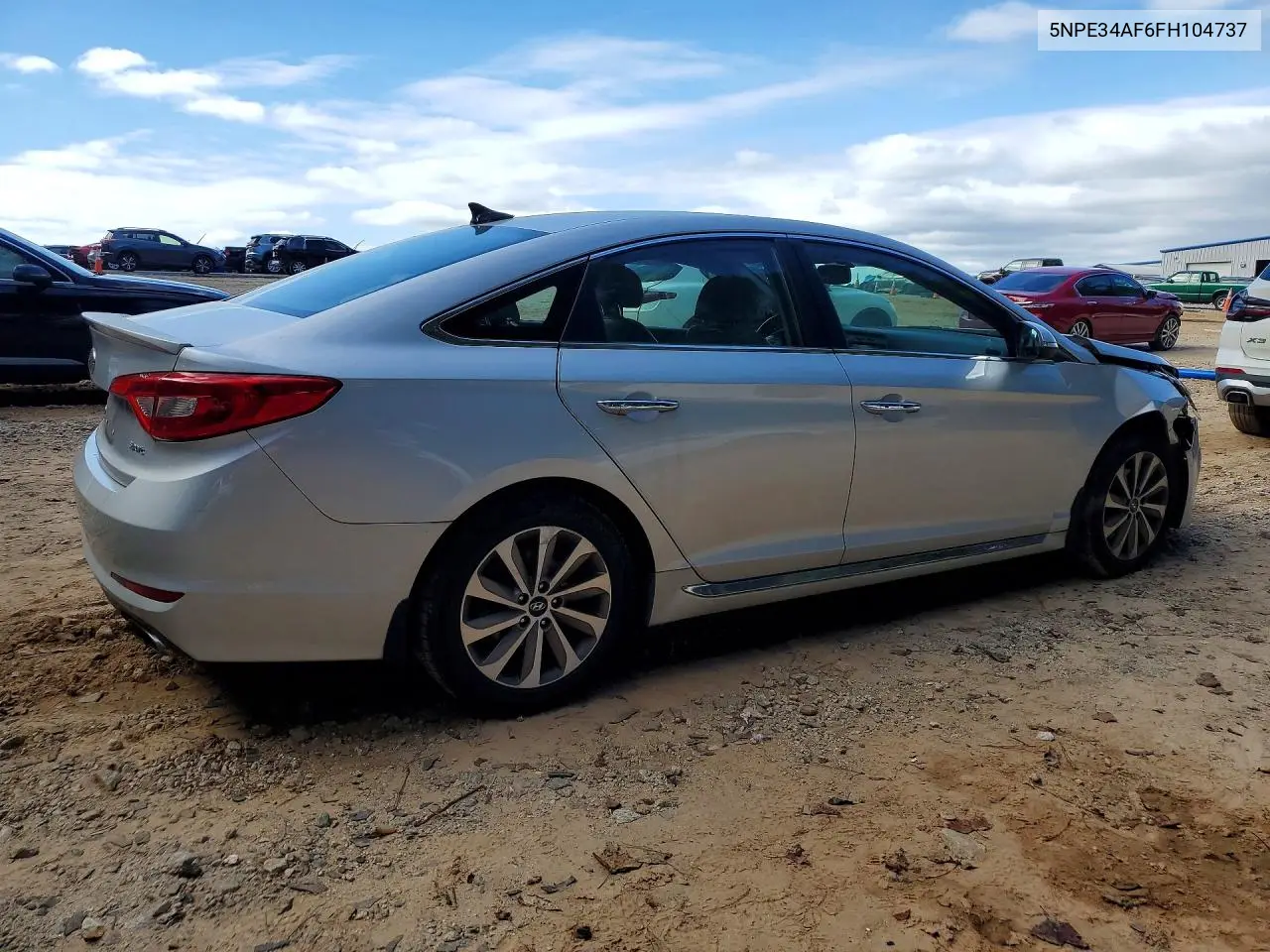 2015 HYUNDAI SONATA VIN 5NPE34AF6FH104737 — фото 3