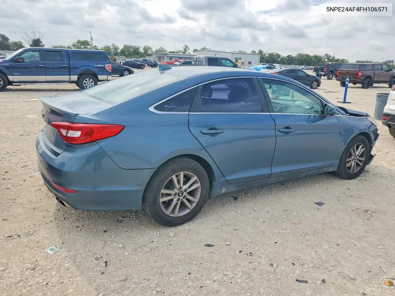 2015 HYUNDAI SONATA VIN 5NPE24AF4FH106571 — фото 3