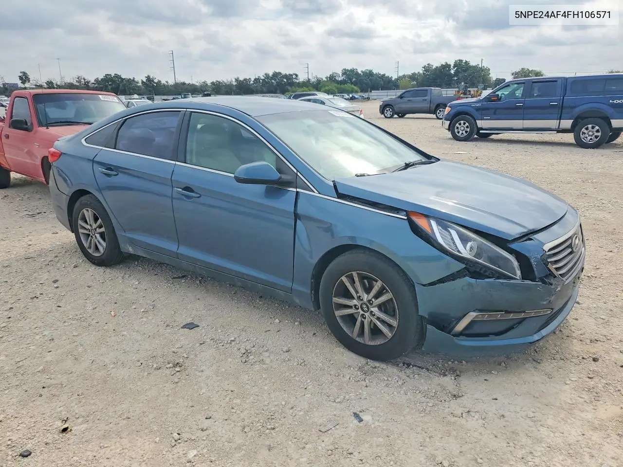 2015 HYUNDAI SONATA VIN 5NPE24AF4FH106571 — фото 4