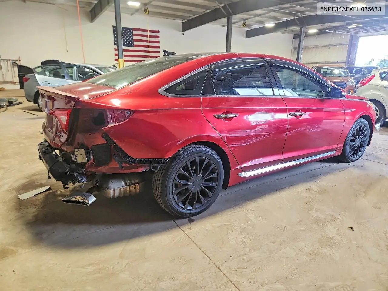 2015 HYUNDAI SONATA VIN 5NPE34AFXFH035633 — фото 3