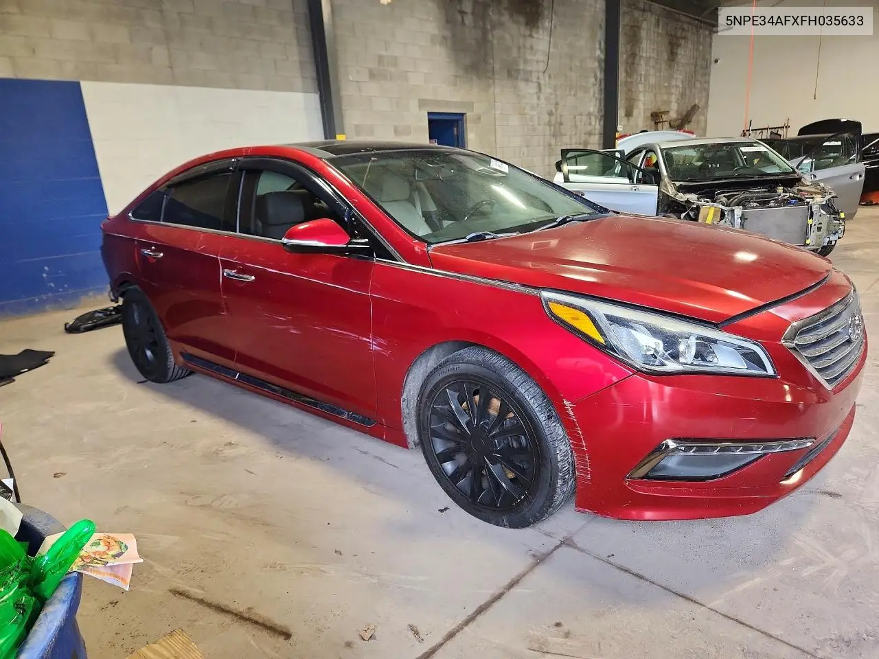 2015 HYUNDAI SONATA VIN 5NPE34AFXFH035633 — фото 4