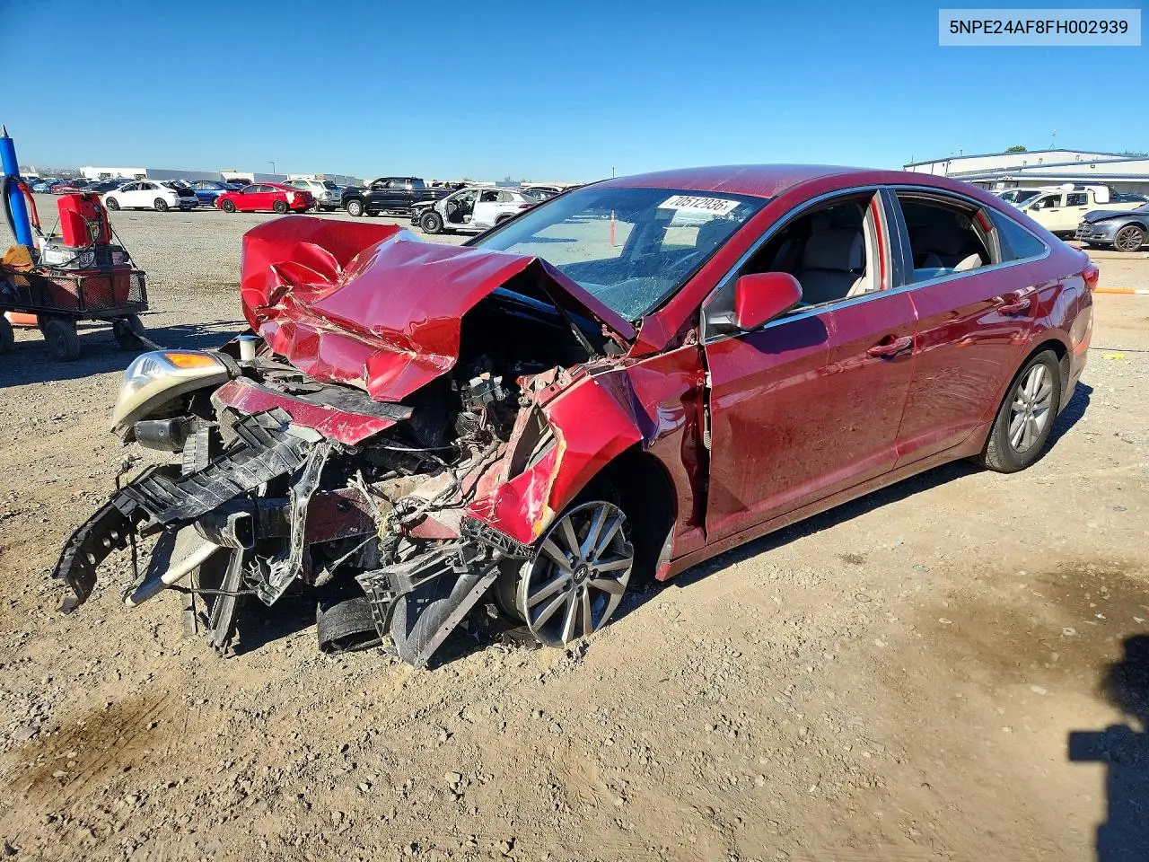 HYUNDAI SONATA 2015, VIN 5NPE24AF8FH002939
